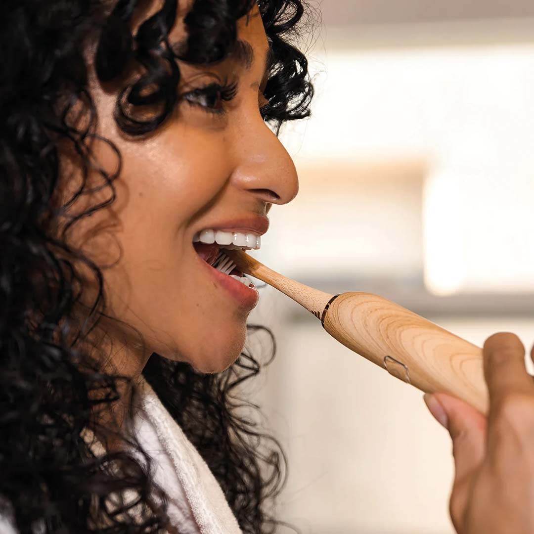 Jourenwi™️ ADULTS Electric Bamboo Toothbrush | Free Whitening charcoal + Free delivery