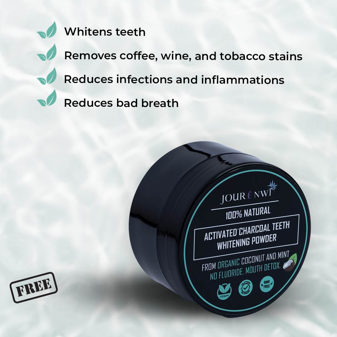 Jourenwi™️ ADULTS Electric Bamboo Toothbrush | Free Whitening charcoal + Free delivery